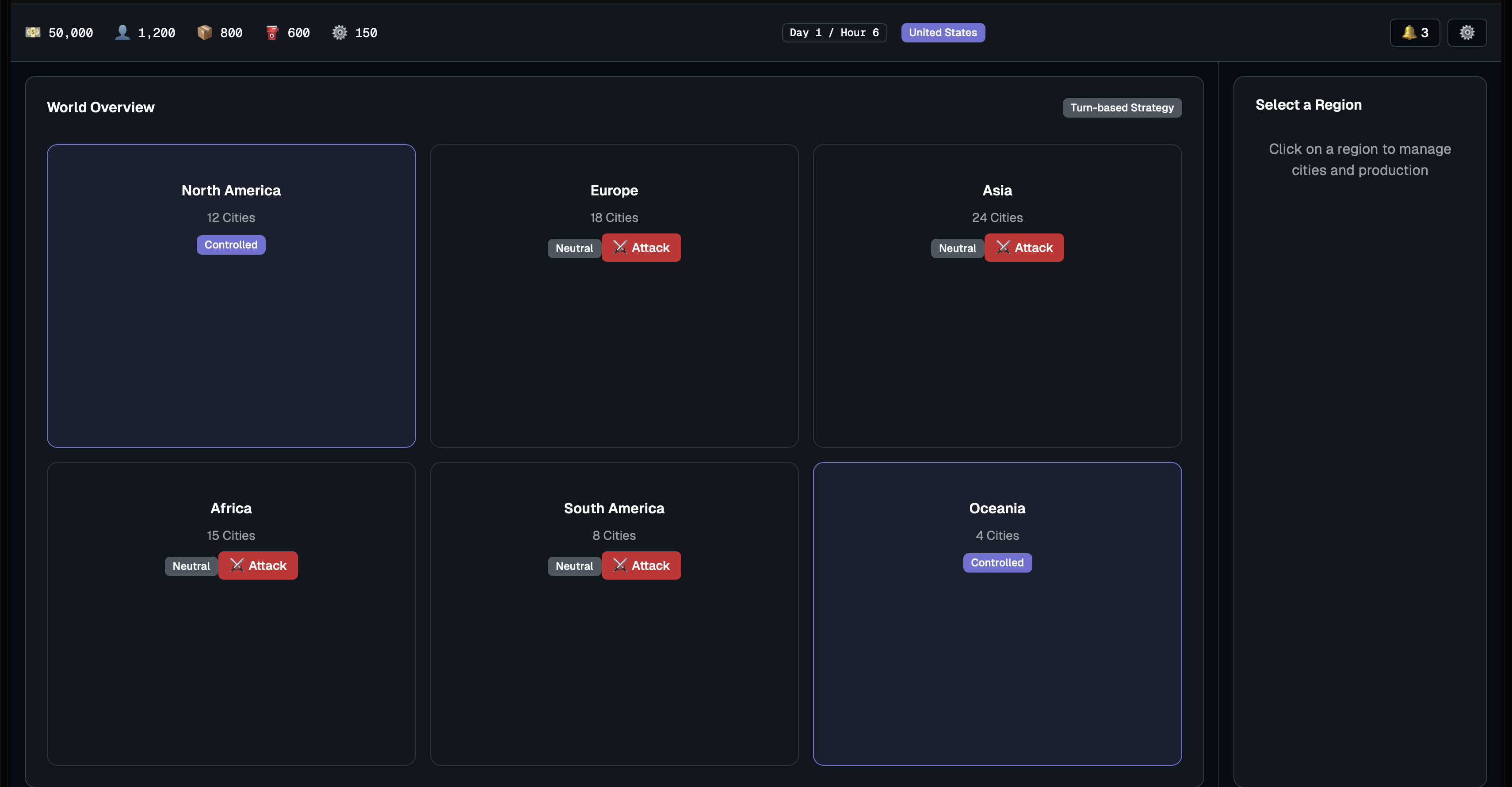 CON: WW3 Game Interface